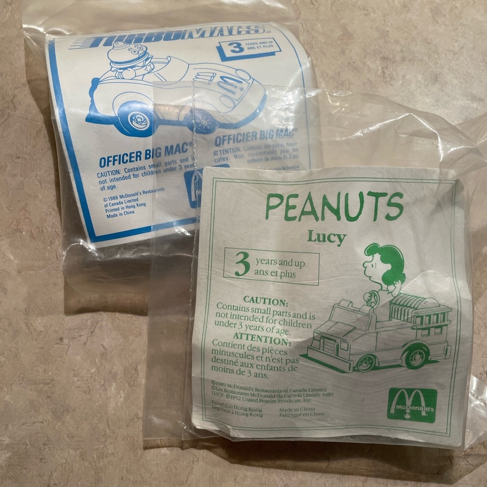 Vintage McDonald’s happy meal toys